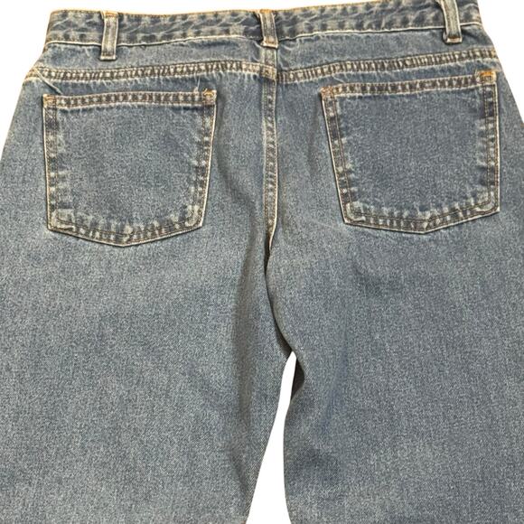 Vintage Faded Glory Size 10 AVG High Rise Straight Leg 100% Blue Jeans - Picture 4 of 8